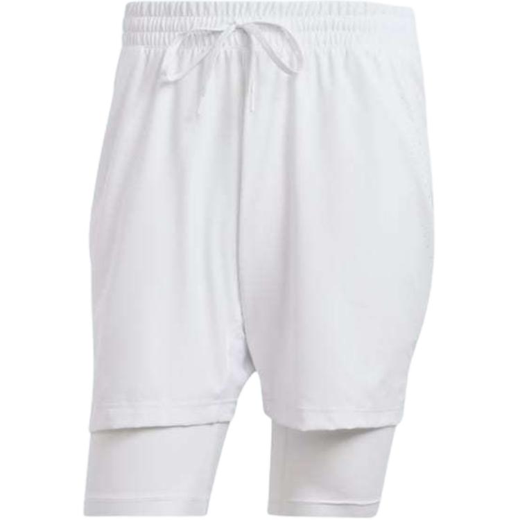 adidas Free Shipping With AdiClub Tennis Pro Aeroready Shorts And Inner Shorts Set IS8097