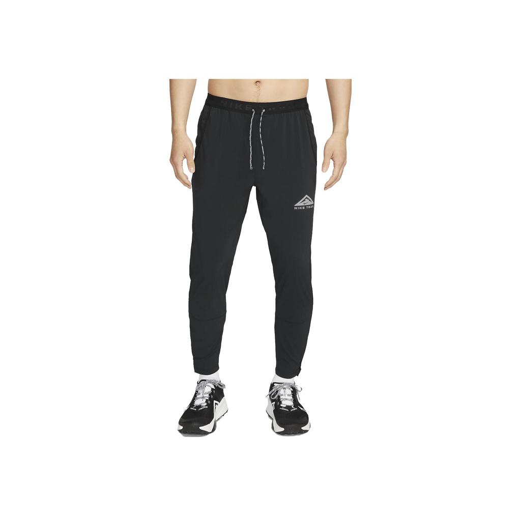 Nike Solid Color Logo Print Drawstring Joggers Men Bottoms Black DX0856-010