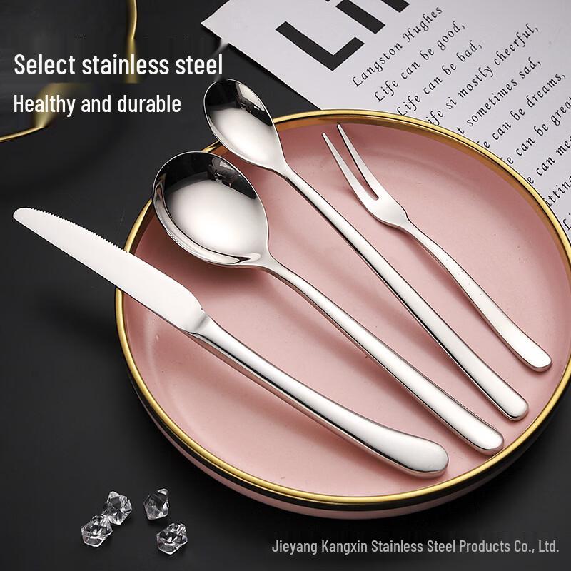 Zhi Shi Smooth Handle Stainless Steel Dessert Fork
