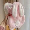 1Pc Rabbit Shape Children'S Hand Towel With Hanging Loop Coral Fleece Absorbent Towel Soft Quick-Drying Bathroom Towel For Home