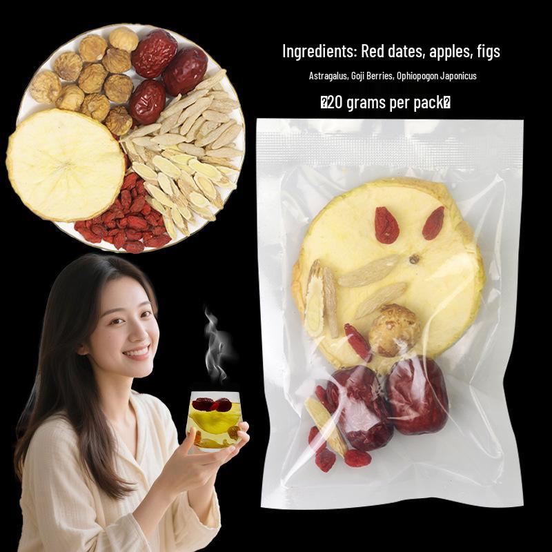 Apple Astragalus  Goji Berry Instant Tea Bags with Ophiopogon  Red Date