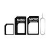 1 Set NanoSIM Card To Micro Standard Adapter Converter For Mobile Phone SIM Card Adapter Convert Universal Phones for Nano Sim