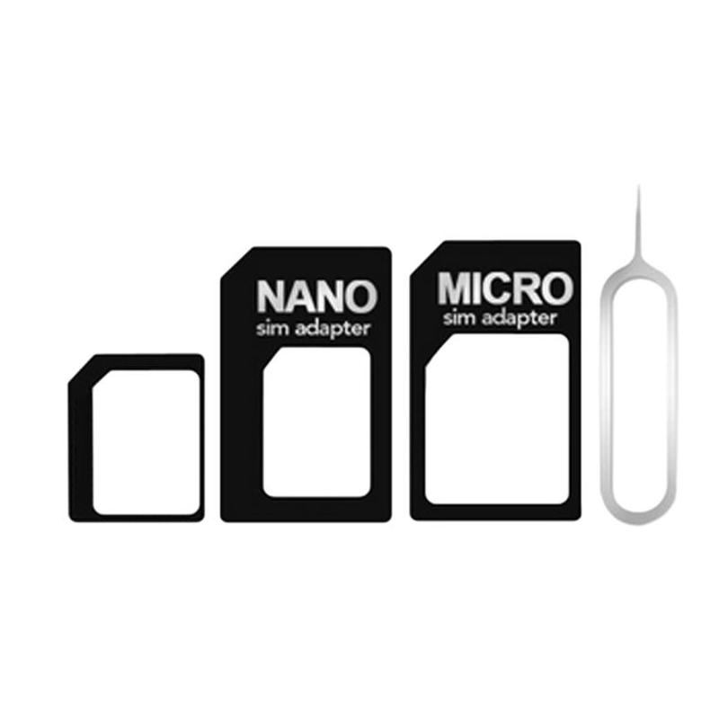 1 Set NanoSIM Card To Micro Standard Adapter Converter For Mobile Phone SIM Card Adapter Convert Universal Phones for Nano Sim