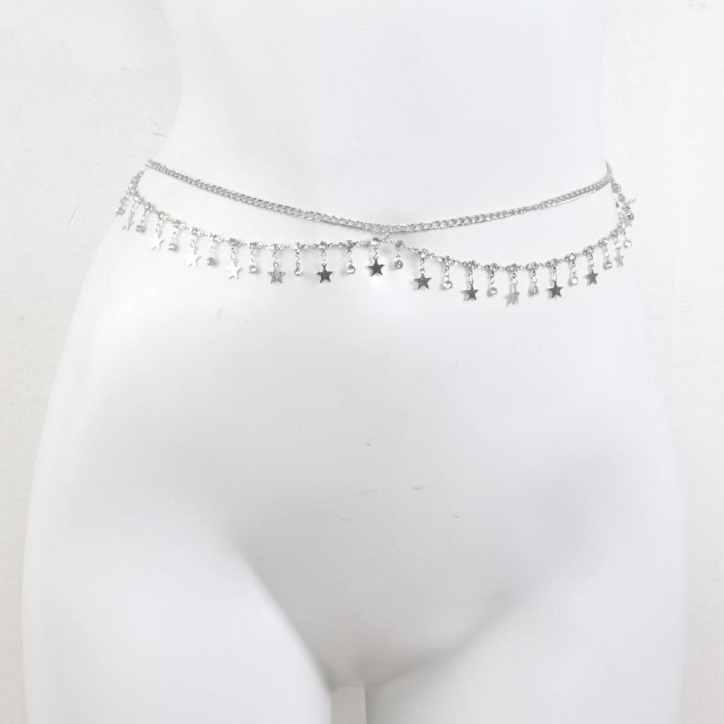 Handmade Star Pendant Waist Chain - Sexy Beach Bikini Multi-Layer Tassel for European & American Fashion