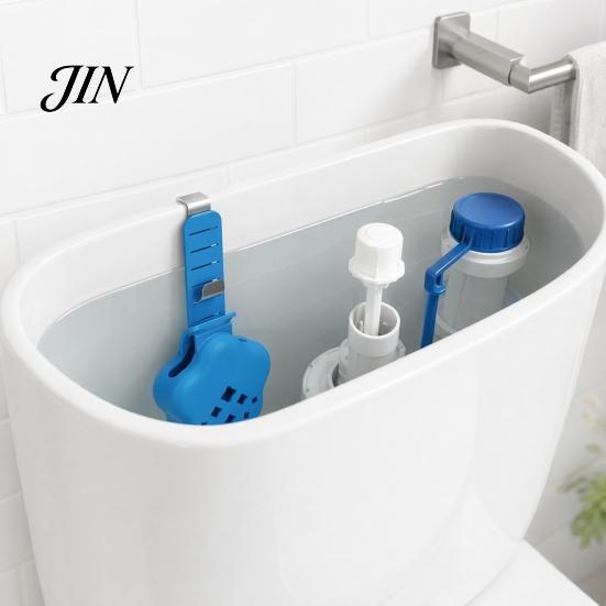 In-tank Bleach Dispenser Toilet Tank Tablet Holder, Adjustable Hanging Controlled Dispenser, with Rustproof Flexible Plastic Cleaning Basket