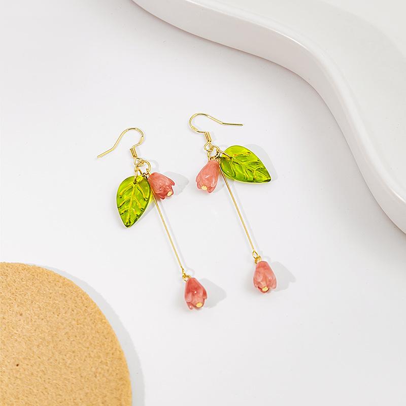 BLINGBAY Women's New Chinese Style Imitation Pearl Earrings Chinese Style Butterfly Drop-shaped Tassel Earrings Simple Hanfu Accessories Retro Jewelry