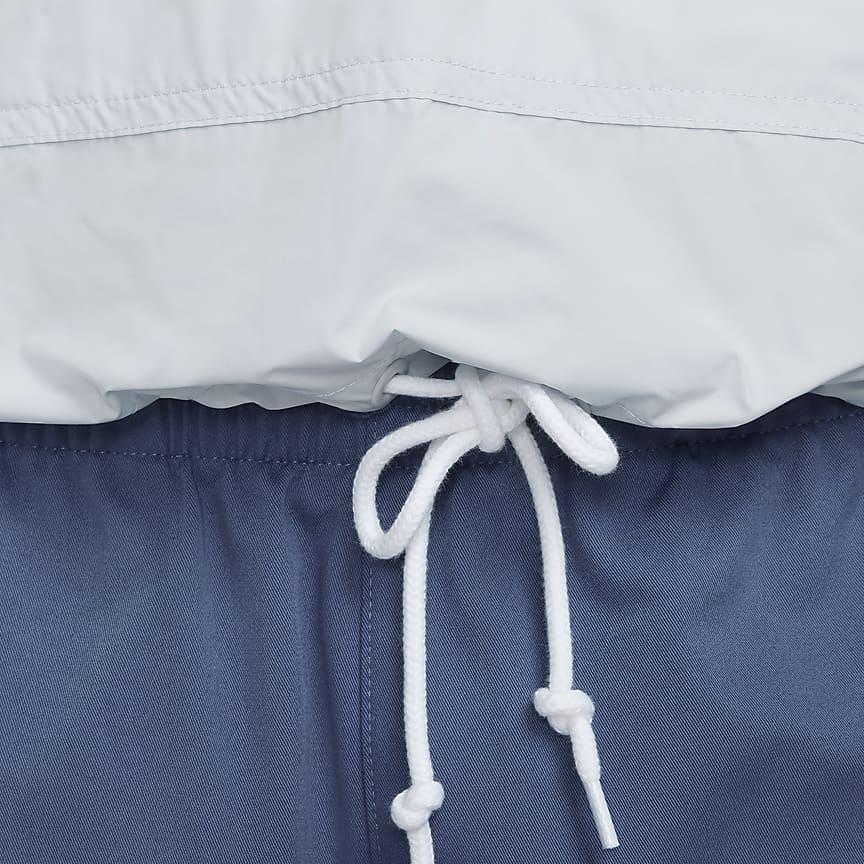 Nike Solid Color Hooded Half-Zip Casual Long Sleeve Jacket Men Jackets White Platinum FN3893-043