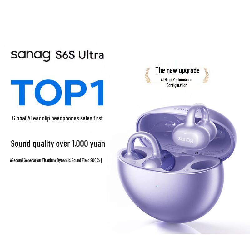 

Saina S6S Ultra Open-Ear Clip Bluetooth Earphones