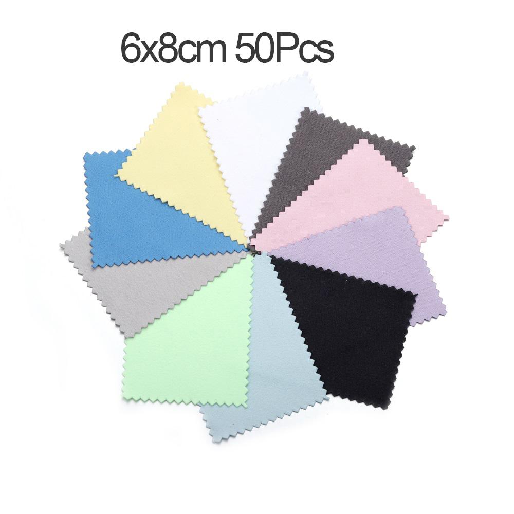 10-50pcs Polish Polishing Cloth Silver Color Cleaning  Polishing Cloth Soft Clean Wipe Wiping Cloth For Silver Gold Jewelry Tool