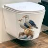 Scenic Seagull on Rocks Wall Sticker for Bedroom Bathroom Home Decor Self-Adhesive Removable Decal