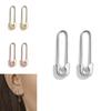 Stylish Gold And Rose Gold Metal Earrings Chic European American Design