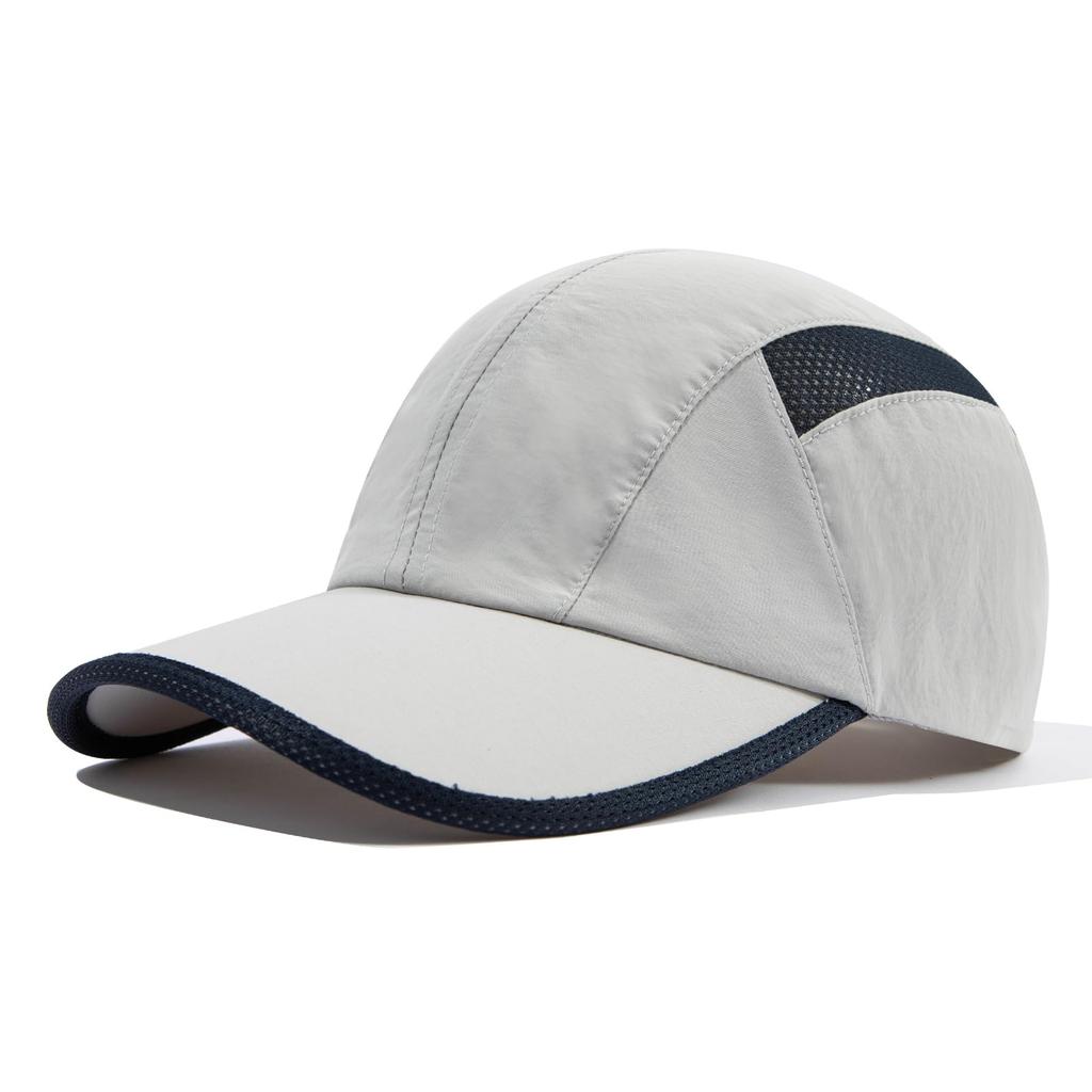 Clape Running Mesh Cap for Men and Summer Outdoor Work Solid Color Gray Cap, Women, Lightweight, Quick-Drying, Breathable, Hat, Tennis, Golf, Mesh,
