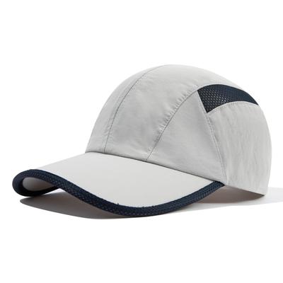 Clape Lauf-Mesh-Kappe für Herren und Sommer-Outdoor-Arbeit, einfarbige graue Kappe, Damen, leicht, schnelltrocknend, atmungsaktiv, Hut, Tennis, Golf, Mesh,