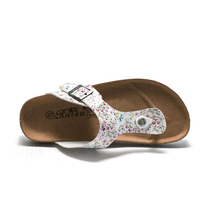 2026 Nieuwe Zomer Dames Kurk Slippers Trendy Student Strand Water Pijnboom Sandalen Teenslippers Grensoverschrijdend KWN