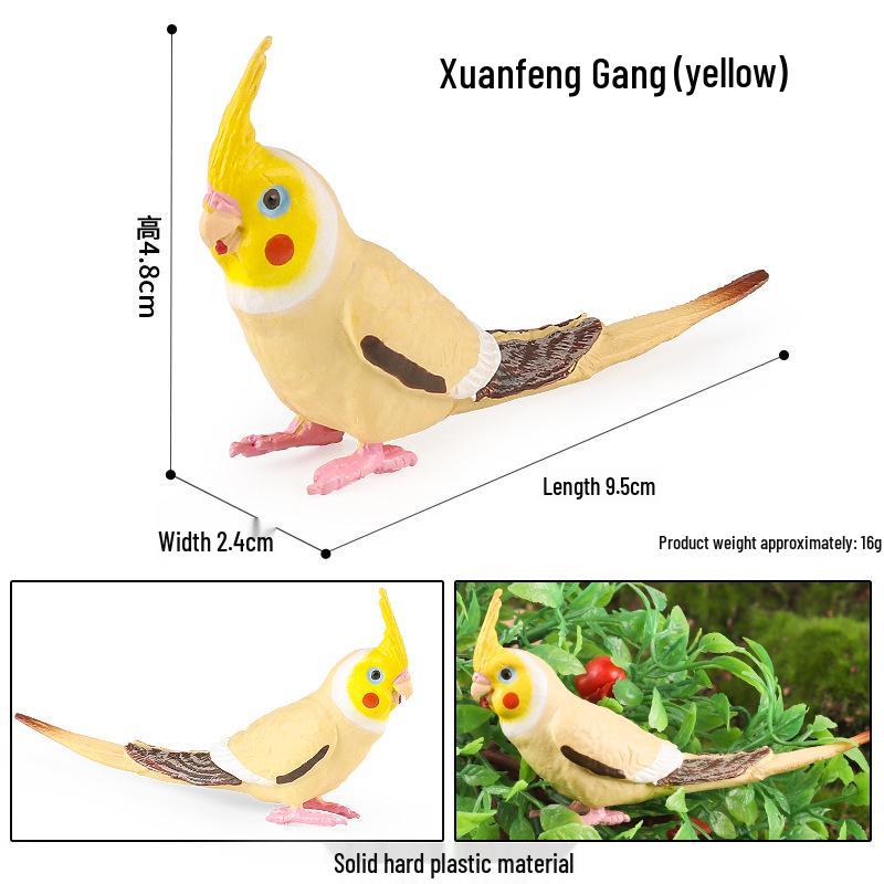 Children's Static Wild Animal Bird and Parrot Figure Set
