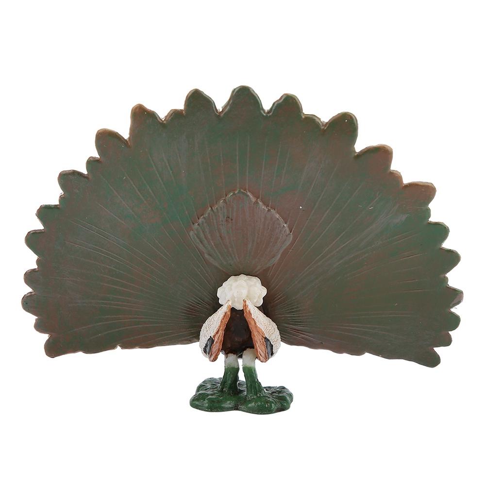 Lifelike Simulation Wild Bird Toy Model Table Decorative Ornament Decor Household(Peacock)