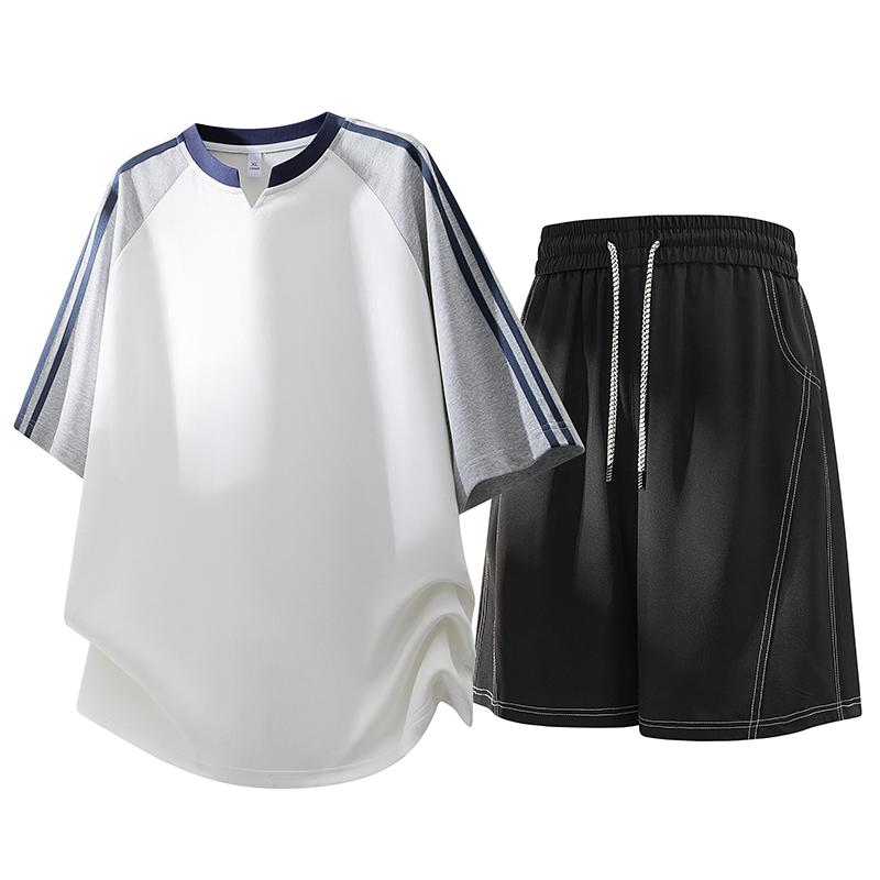 Summer Set Men's Casual Sports Short Sleeved Set Men's Two-piece Set