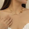Threaded Totem Ins Style Single Layer Necklace Stainless Steel Jewelry Simple Ethnic Metal Sun Chain the Neck Choker Necklaces