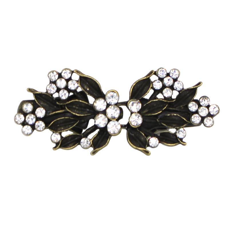 1PC Rhinestone Brooch for Cheongsam Fashion Rhinestone Collar Pin Elegant Modesty Clip Qipao Dress Clasp