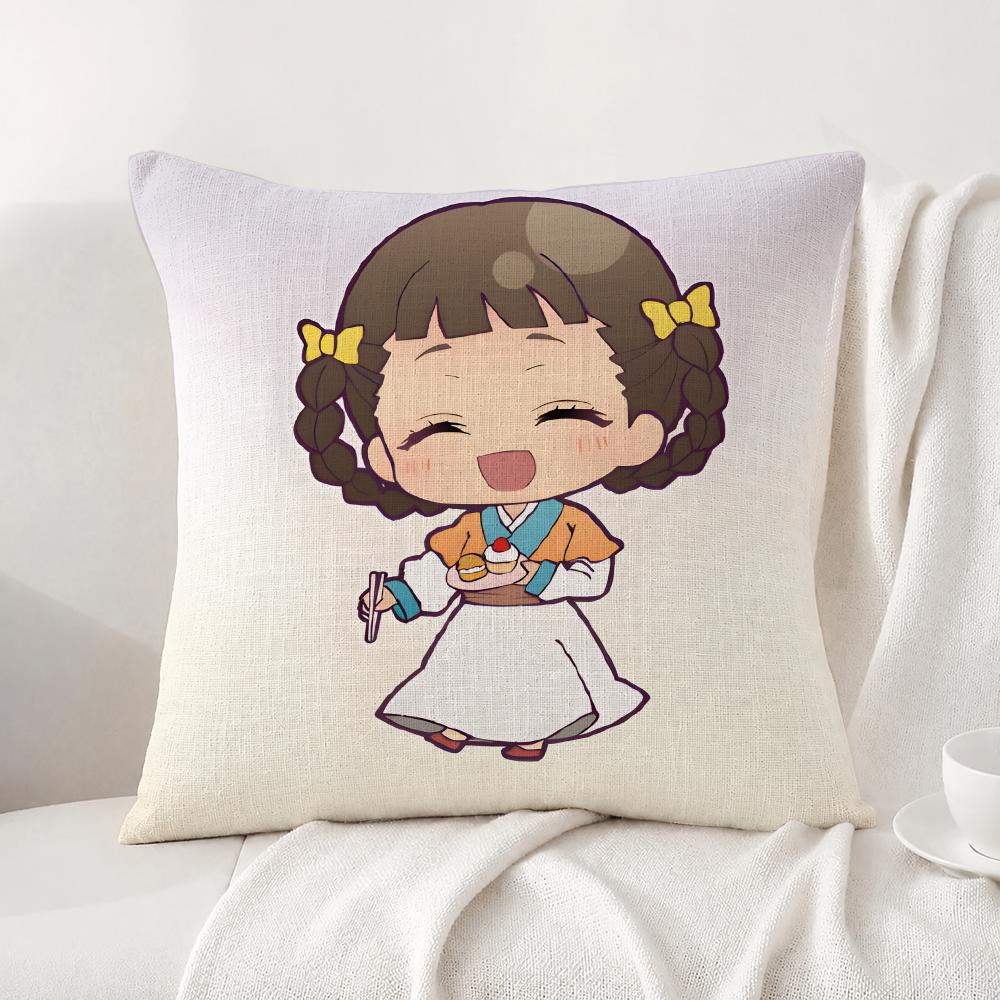 Anime The Apothecary Diaries Cushion Cover Natural Linen Pillowcase Set AllinOne Decor Cushion Cover for Sofa Bedroom Chair