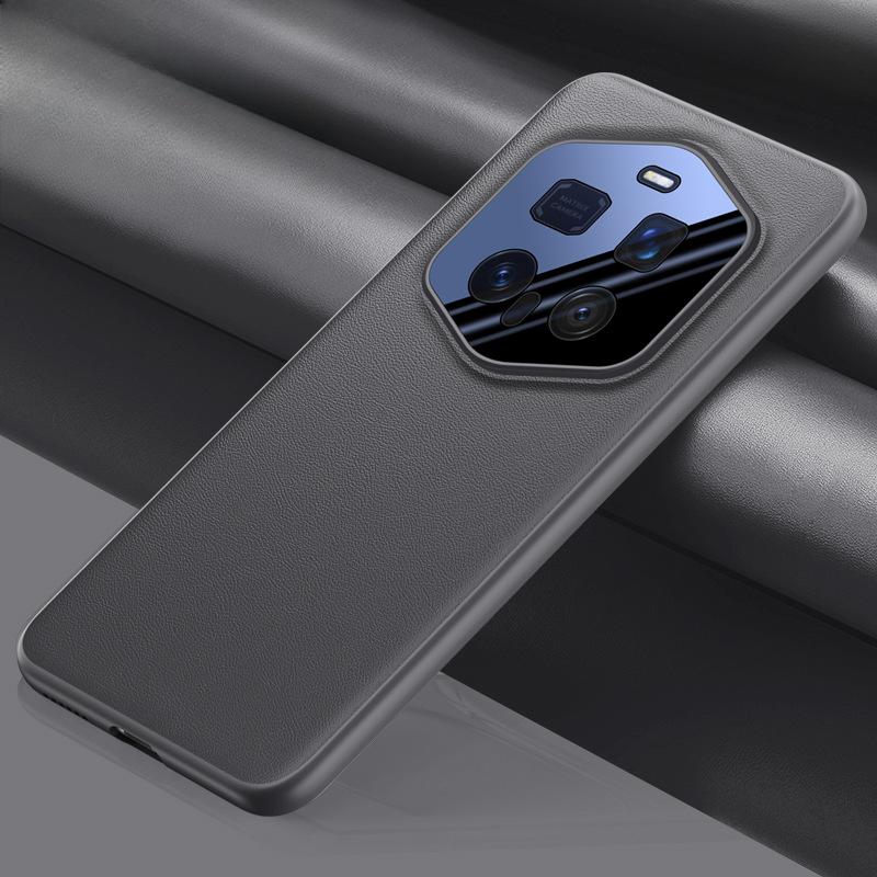 Suitable for Honor Magic7rsr Phone Case, High-end HONOR All-inclusive Lens, Business Men 7RSR Anti-drop Plain Leather Case