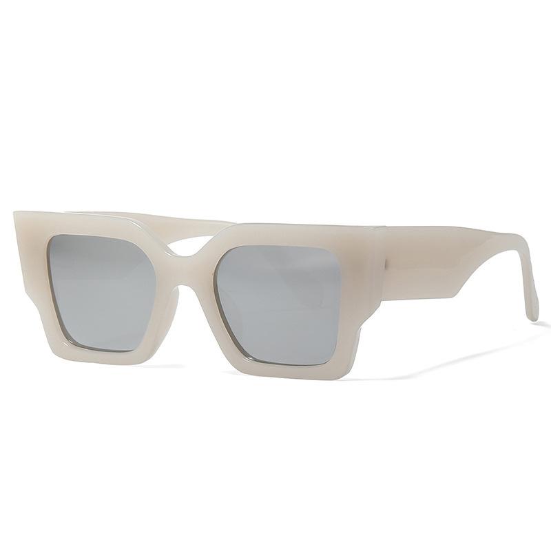 

New Oversized Square Women Sunglasses Vintage Designer Fashion Sun Glasses Big Shades Men Luxury Brand Female Uv400 as picture