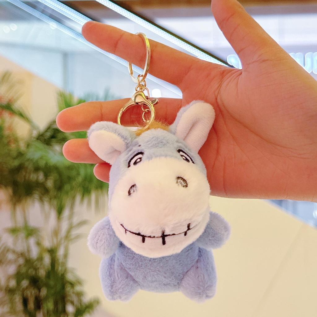 Cartoon Donkey Plush Keychain: Cute Donkey Doll & Small Pendant Ornament