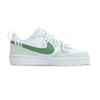 Nike Court Borough Low Top Skateboard Shoes GS White Green BQ5448-100(TeamEight-GS)