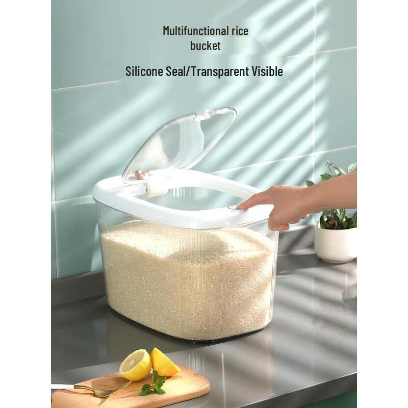 Fango Large Pure White Insect-Proof Rice & Flour Storage Bin