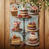 Pc Vintage Dessert Counter Metal Sign Iron Wall Art for Home Restaurant Cafe Garage Decor X Inch