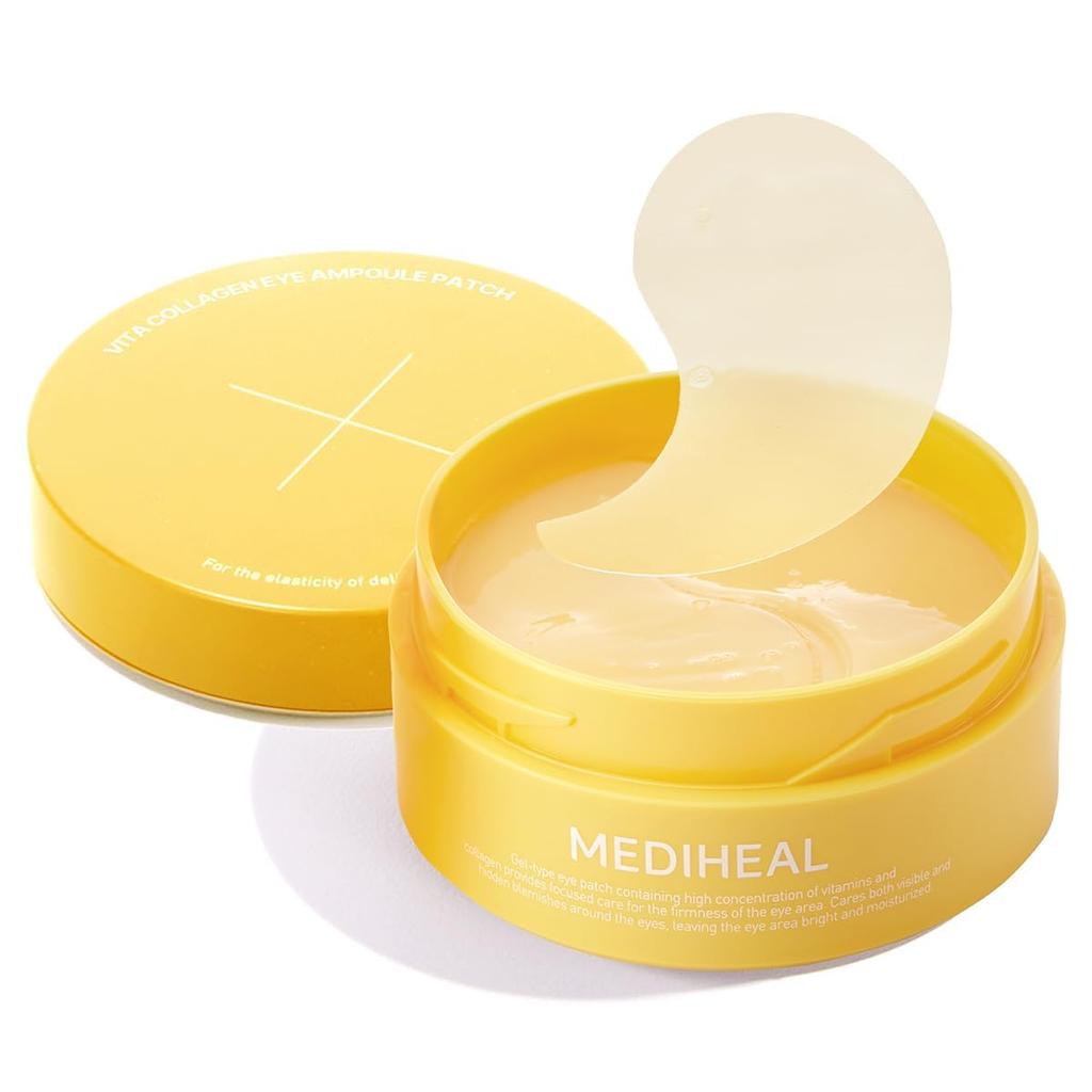 MEDIHEAL OFFICIAL Vita Collagen Eye Ampoule Patches Eye Gel Pack with Vitamin C for Improved and (60 Patches, 103g) - Dullness, Elasticity, Tone-Up