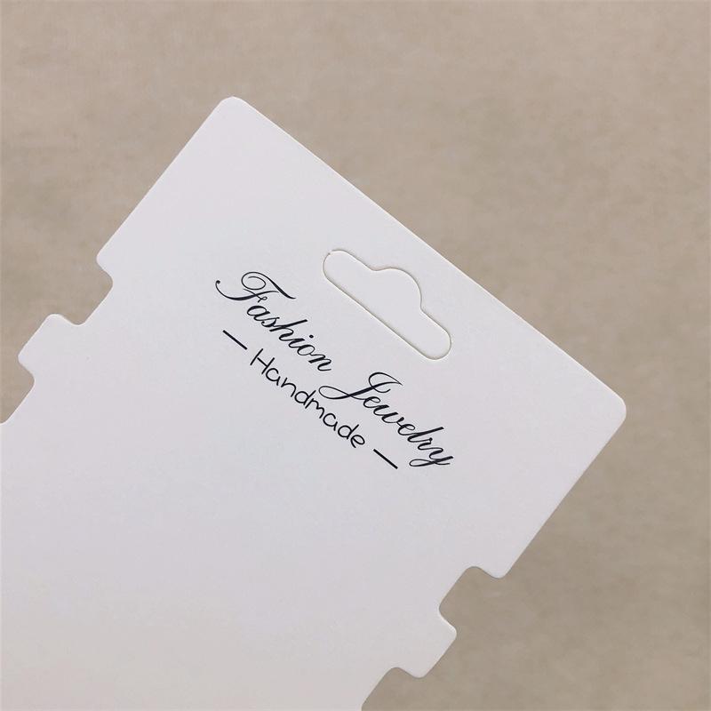 50Pcs Hair Ring Display Cards Cardboard Hair Accessories Packaging Tag Card Hairband Hairpins Display Retail Price Tags Label