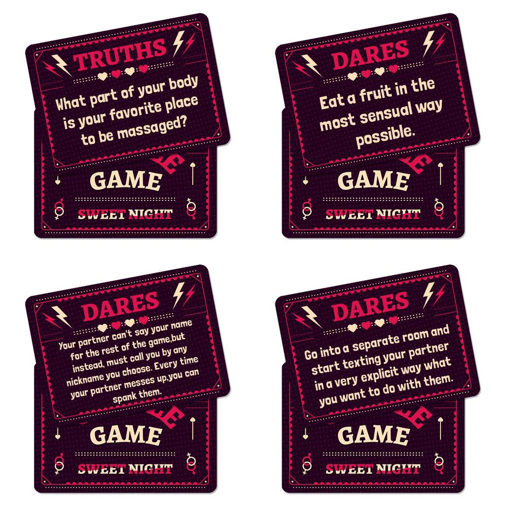 50 Parserie Søt Natt Tema Kort Tvetydige Trekkspillkort