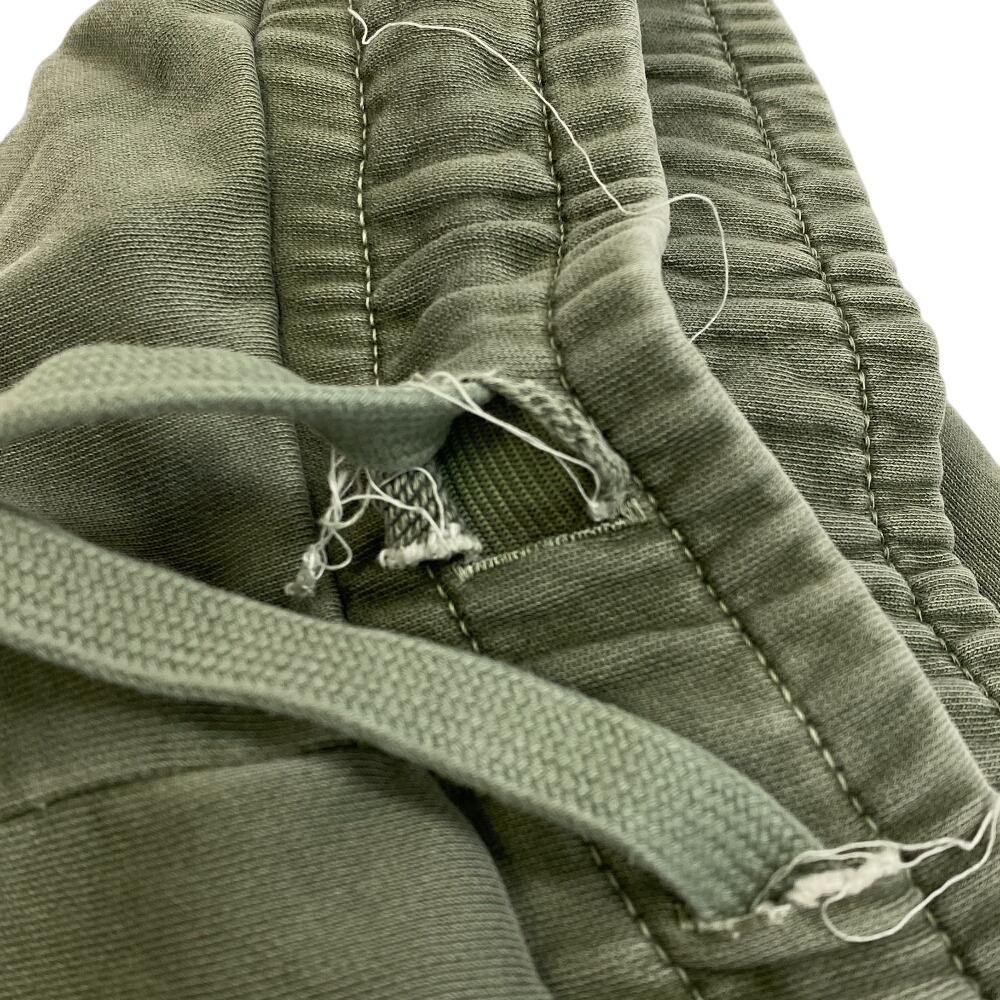 Coach CF818 Waist Rubber Cotton Drawstring Pants Pants Green Cotton Mens Used