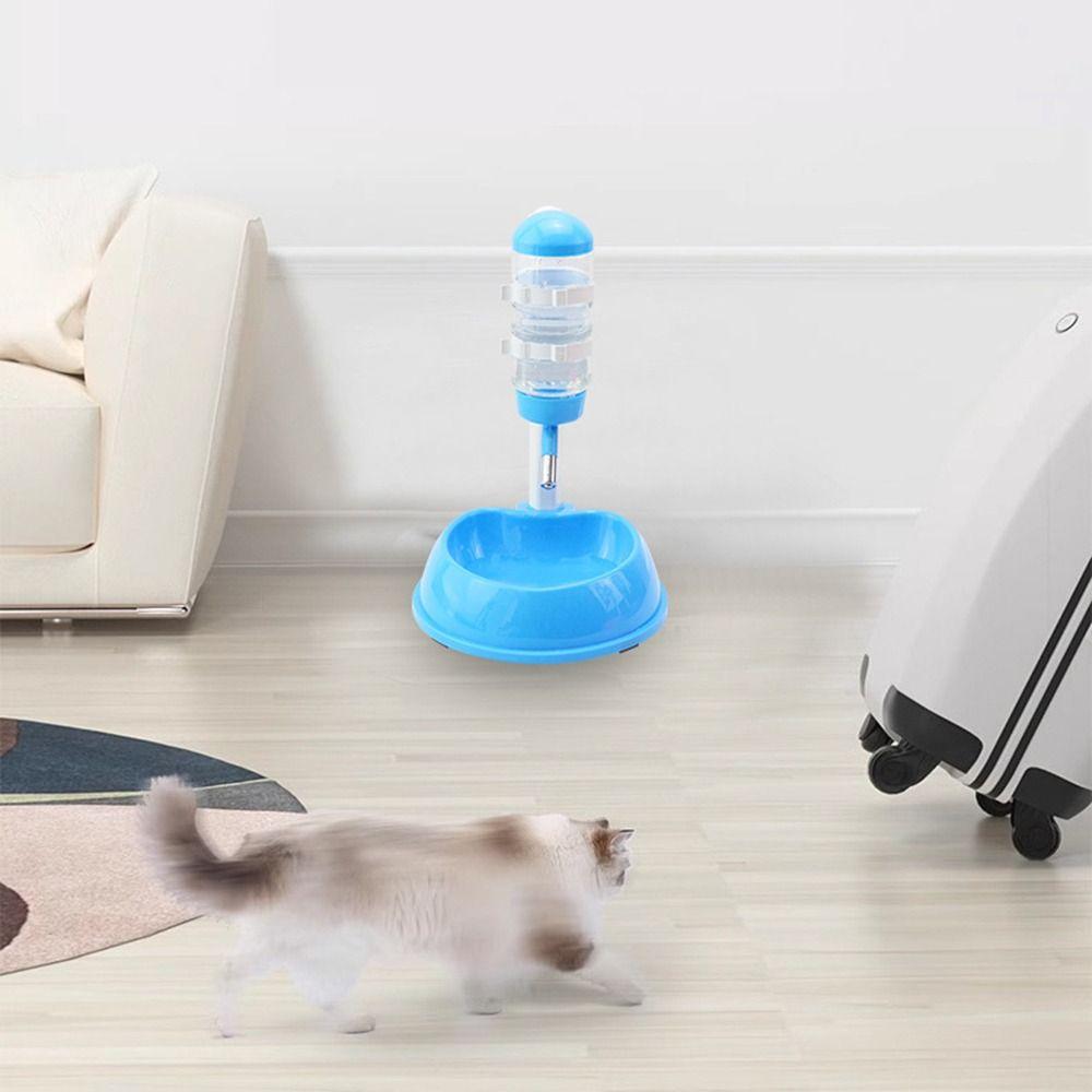Hanging Kettle Automatic Pet Drinker Liftable Pet Drinking Bottle with Stand  Cat Dog Use