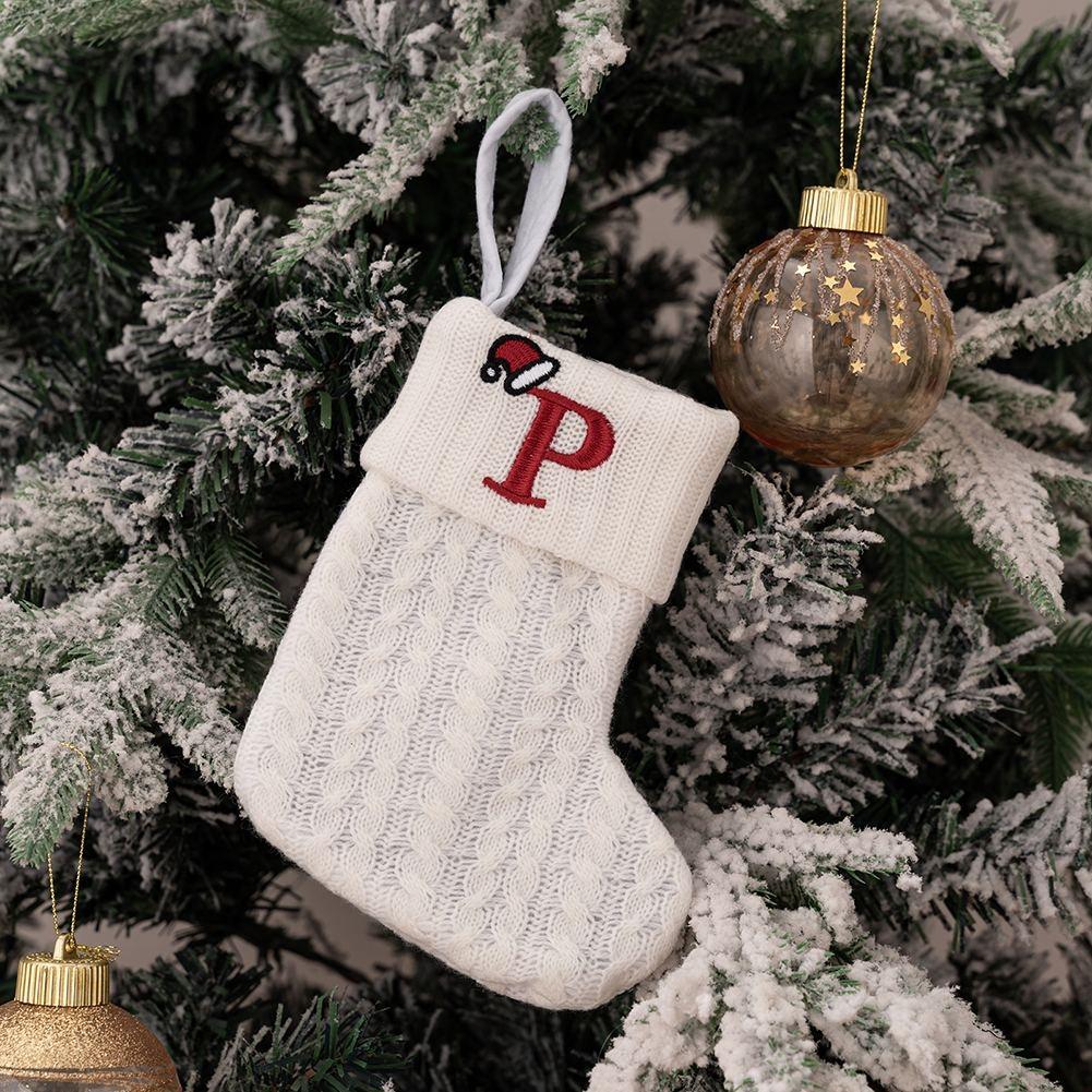 20*10cm Christmas Stocking Beautiful Decoration Knitted
