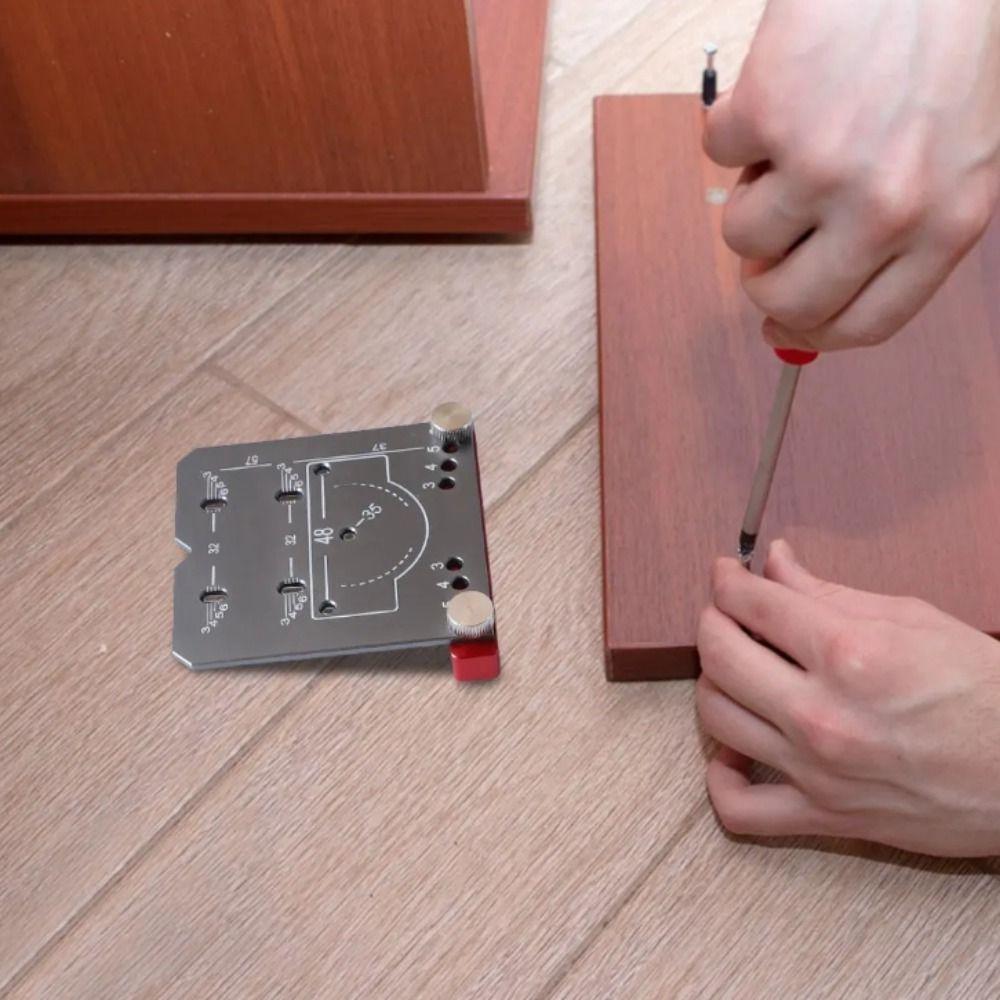 Perfect Hole Puncher Concealed Hinge Hole Template Drill Guide Locator  Professional Use