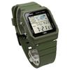 Casio World Time Digital Unisex Wristwatch LF-30W-3A Biomass Plastic Band Khaki Green