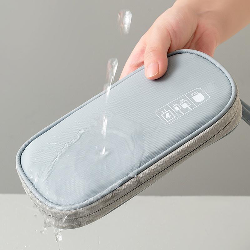 Borsa Organizer per Gadget da Viaggio Borsa per Cavi Digitali Custodia/Pochette Portatile per Accessori Elettronici per Cavo USB, Telefono, Hard Disk, Chiavetta USB