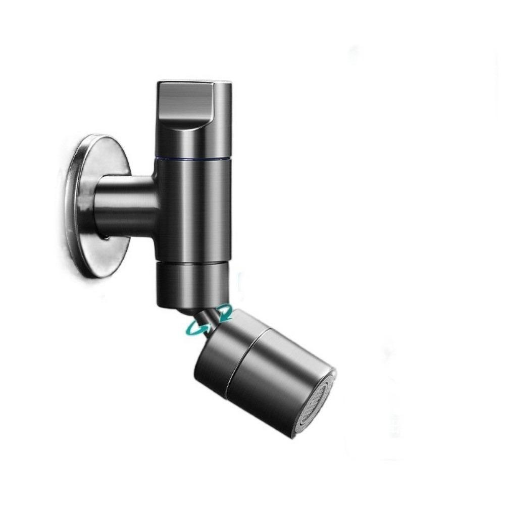 Two Water Outlet Modes Single Cold Water Faucet Splashproof Design Bathroom Faucet  Wash Basin