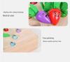 Magnetic Wooden Fishing & Carrot Game - Early Education Puzzle for Hand-Eye Coordination