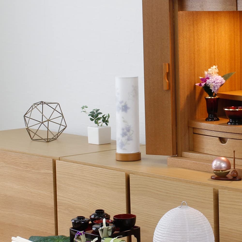 Bon Festival Lantern No.2920 Cordless Japanese Lantern, Modern Cordless Double-Layered