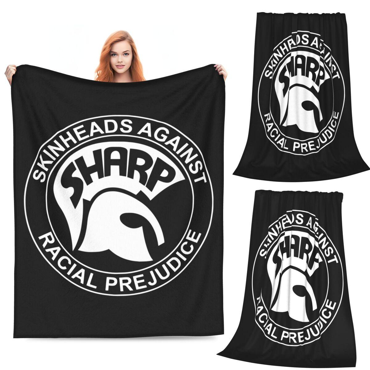 Skinhead A Message To You Blankets Soft Warm Flannel Throw Blanket Bedspread for Bed Living room Picnic Travel Home Sofa Size: 75*100cm, Weight: 230 GSM