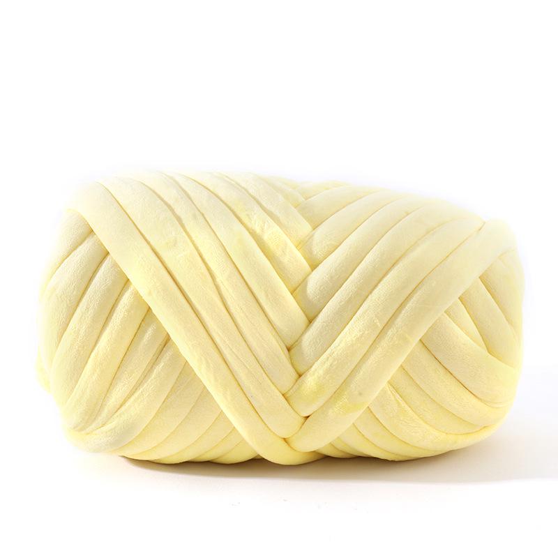 New Velvet Core-Spun Yarn for DIY: 3cm Thick Handmade Blanket, Pillow, Wool Fabric, Strip Yarn, Cat Bed.