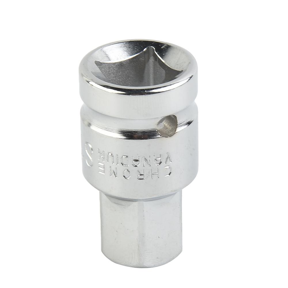 1XSocket 1/2inch 17mm Hex Shank Special Oil Pan Screw Socket Wrench Hexagonal Head For Auto Repairing Hand Tool