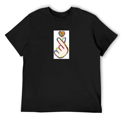 Fingerherz T-Shirt T-Shirts Oversize Kleidung Plus-Size-Kleidung Herren-T-Shirts