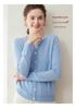 100% Pure Cashmere Women's Two-Piece Look Cardigan - Autumn/Winter 2026 Collection