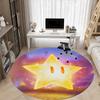 1pc Golden Star Chair Carpet for Office, Soft Flannel Throw Mat, Perfect for Office,Holiday Party Decoration Choice yy251113061