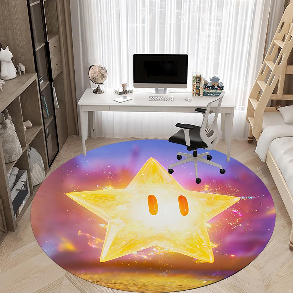 1pc Golden Star Chair Carpet for Office, Soft Flannel Throw Mat, Perfect for Office,Holiday Party Decoration Choice yy251113061