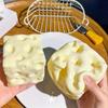 Moldable Squishy Cheese Cube Squeeze Toy Moldable Stress Ball Jumbo Cheese Non-Bounce Fidget Toy ASMR Sensory Anti-Stress Gift